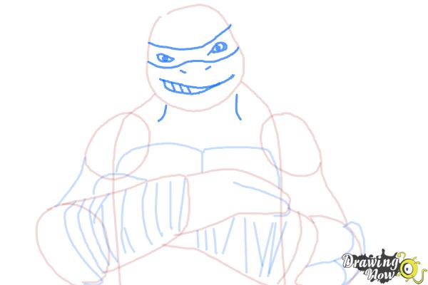 How to Draw Raphael from Teenage Mutant Ninja Turtles 2014, Tmnt - Step 6 How to Draw Raphael from Teenage Mutant Ninja Turtles 2014, Tmnt - Step 6