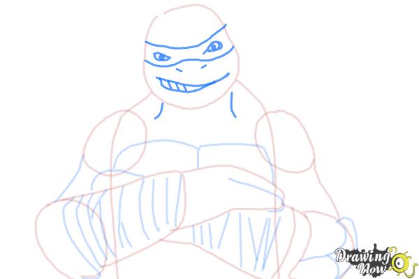 How to Draw Raphael from Teenage Mutant Ninja Turtles 2014, Tmnt - Step 6