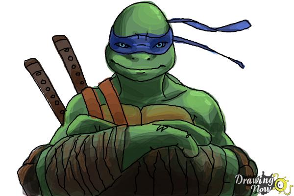 teenage mutant ninja turtles drawings leonardo