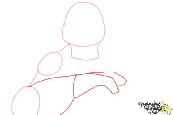 How to Draw Leonardo from Teenage Mutant Ninja Turtles 2014, TMNT - Step 3 How to Draw Leonardo from Teenage Mutant Ninja Turtles 2014, TMNT - Step 3