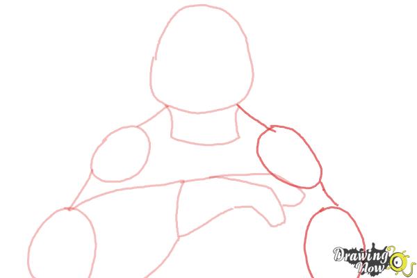 How to Draw Leonardo from Teenage Mutant Ninja Turtles 2014, TMNT - Step 4