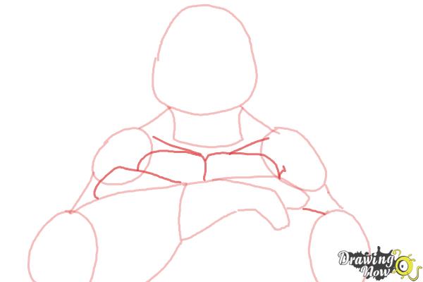 How to Draw Leonardo from Teenage Mutant Ninja Turtles 2014, TMNT - Step 5