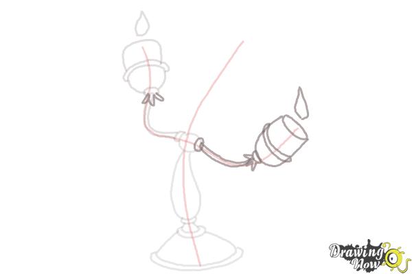 How to Draw Lumiere from Beauty And The Beast - Step 5