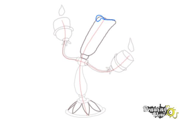 How to Draw Lumiere from Beauty And The Beast - Step 6