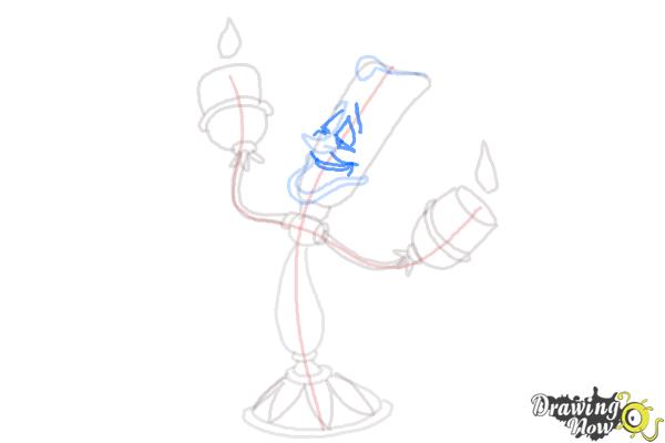 How to Draw Lumiere from Beauty And The Beast - Step 8