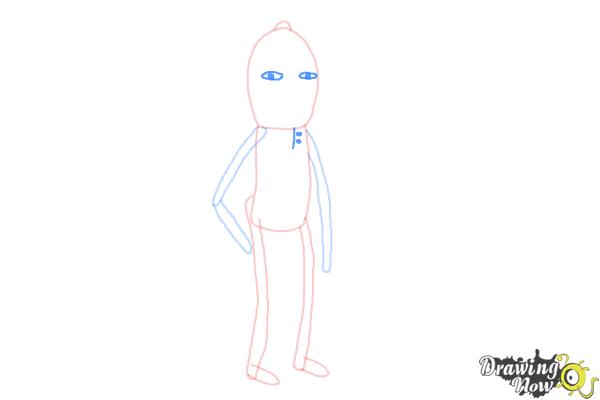 How to Draw Earl Of Lemongrab from Adventure Time - Step 5