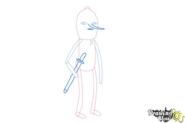 How to Draw Earl Of Lemongrab from Adventure Time - Step 6