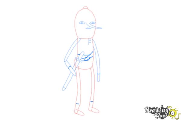 How to Draw Earl Of Lemongrab from Adventure Time - Step 7