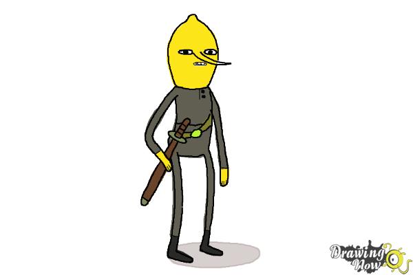 How to Draw Earl Of Lemongrab from Adventure Time - Step 9