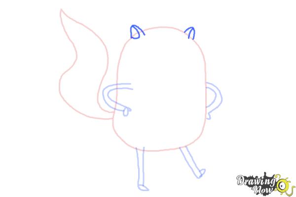 How to Draw Cake from Adventure Time - Step 5