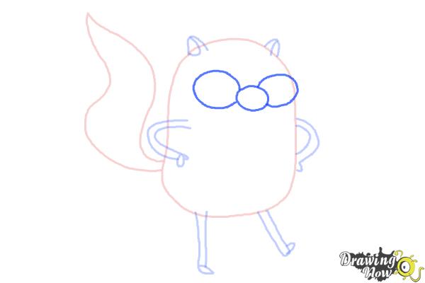 How to Draw Cake from Adventure Time - Step 6