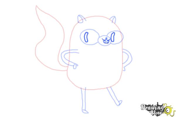 How to Draw Cake from Adventure Time - Step 7