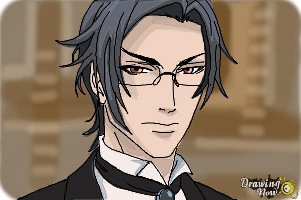 How to Draw Claude Faustus from Black Butler - Step 11