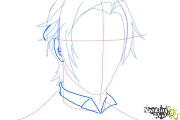 How to Draw Claude Faustus from Black Butler - Step 6