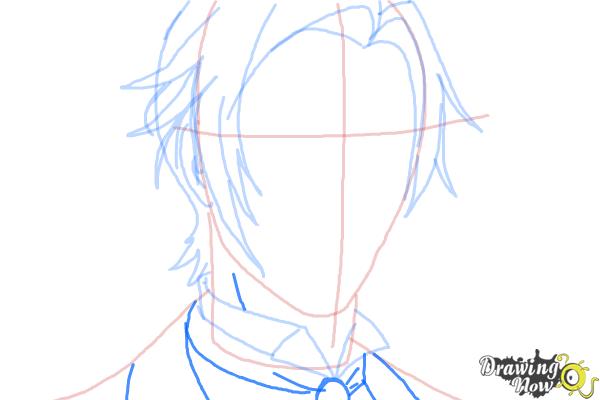 How to Draw Claude Faustus from Black Butler - Step 7