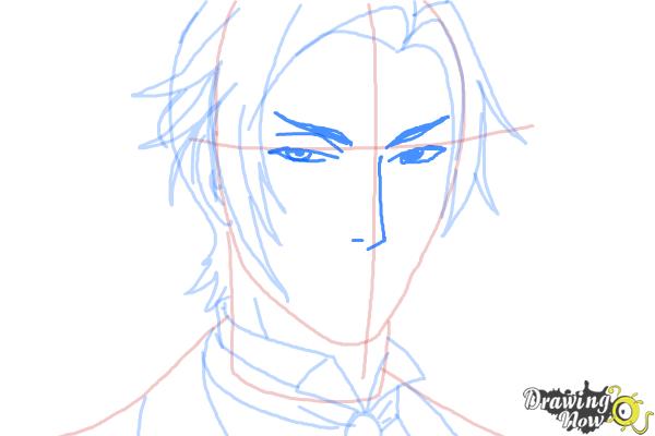 How to Draw Claude Faustus from Black Butler - Step 8