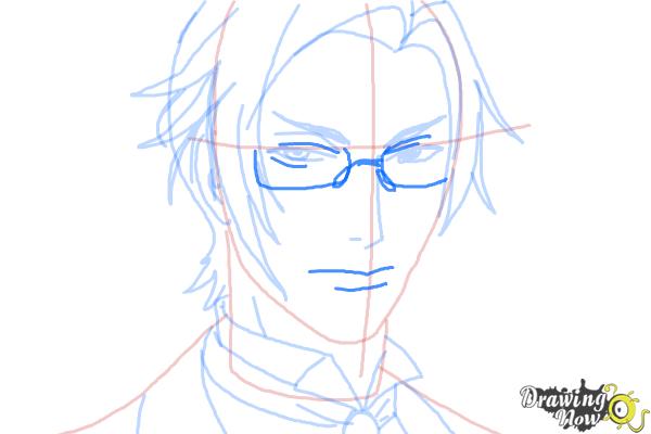 How to Draw Claude Faustus from Black Butler - Step 9