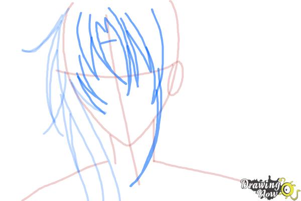 How to Draw Tokiwa from Bloody Cross - Step 5