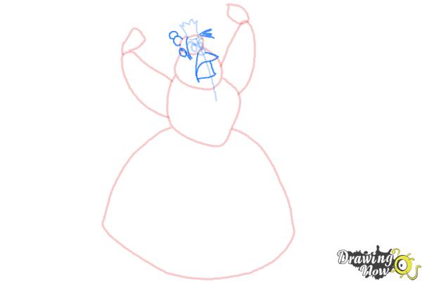 How to Draw Queen Of Hearts, Disney Villain - Step 5