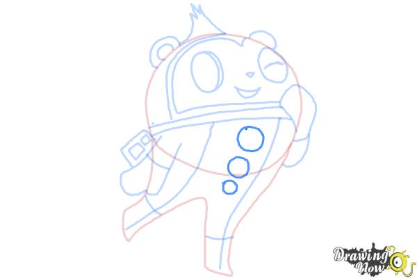 How to Draw Teddie from Persona 4 - Step 8