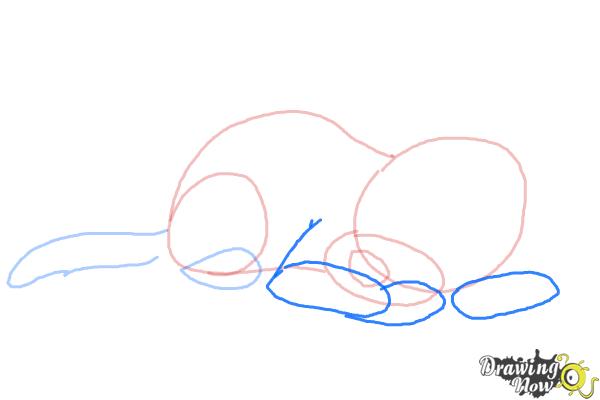 How to Draw a Sleeping Dog - Step 5