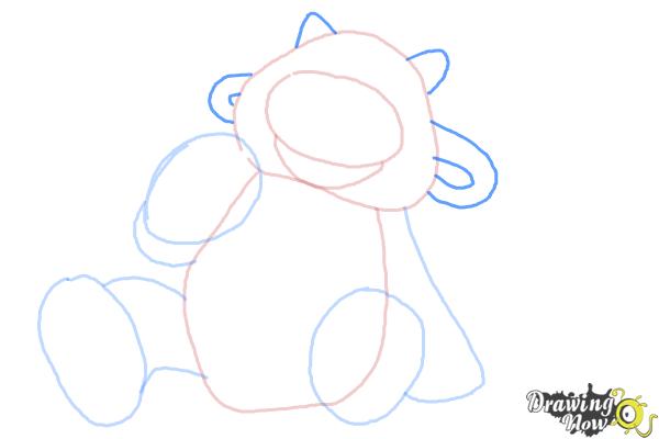 How to Draw Moo Moo from Doc Mcstuffins - Step 6