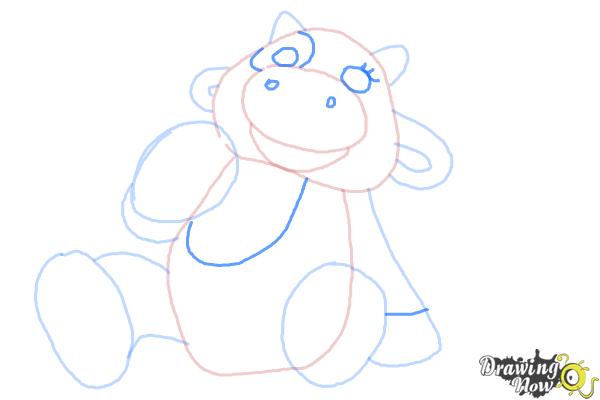 How to Draw Moo Moo from Doc Mcstuffins - Step 7