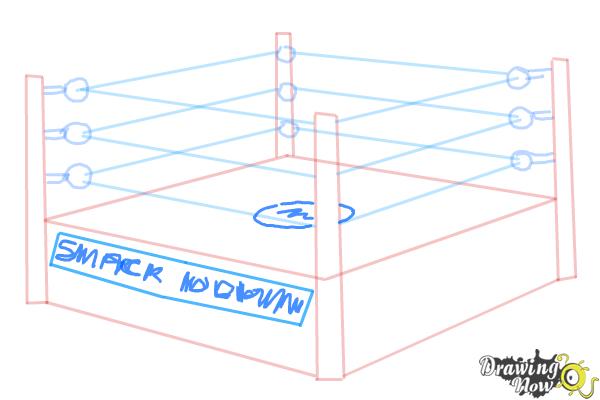 How to Draw a Wrestling Ring - Step 6