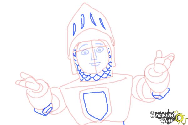 How to Draw Sir Kirby from Doc Mcstuffins - Step 9