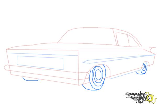 How to Draw a Chevrolet Impala - Step 5