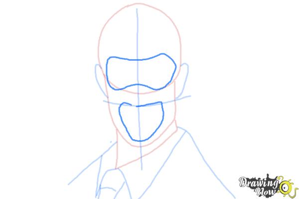 How to Draw The Spy from Team Fortress 2 - Step 6