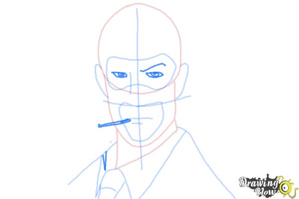 How to Draw The Spy from Team Fortress 2 - Step 8