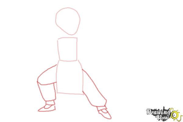 How to Draw a Manga Girl Fighting Pose - DrawingNow