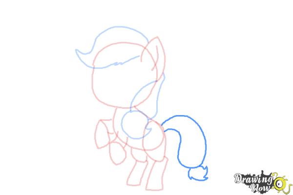 How to Draw Chibi Apple Jack from My Little Pony Friendship Is Magic - Step 7