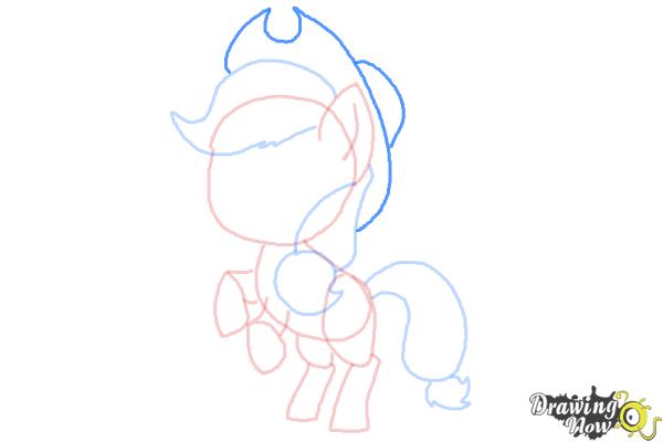 How to Draw Chibi Apple Jack from My Little Pony Friendship Is Magic - Step 8