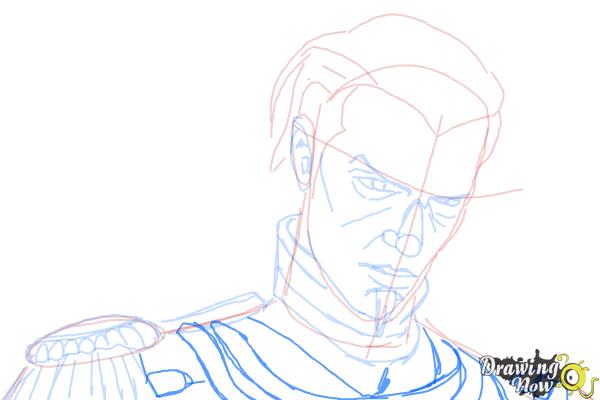 How to Draw Logan from Fable 3 - Step 9