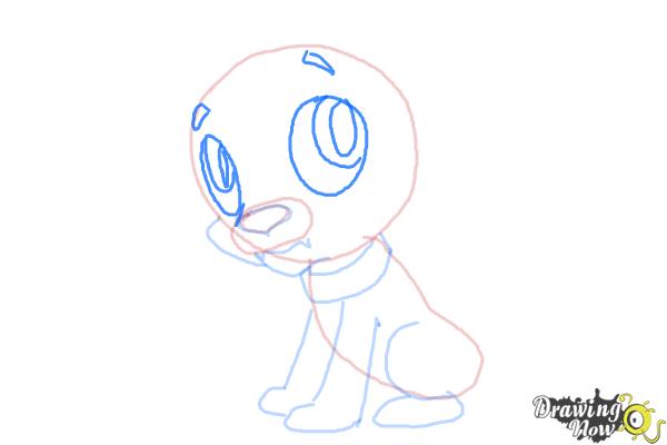 How to Draw Spike The Marvel Dog from Equestria Girls - Step 7