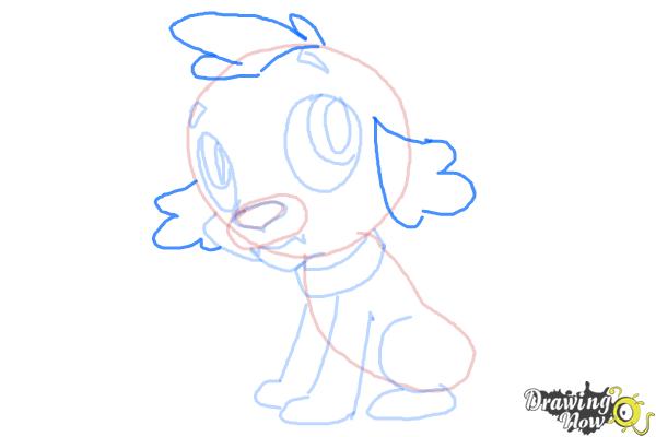 How to Draw Spike The Marvel Dog from Equestria Girls - Step 8