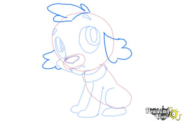 How to Draw Spike The Marvel Dog from Equestria Girls - Step 8