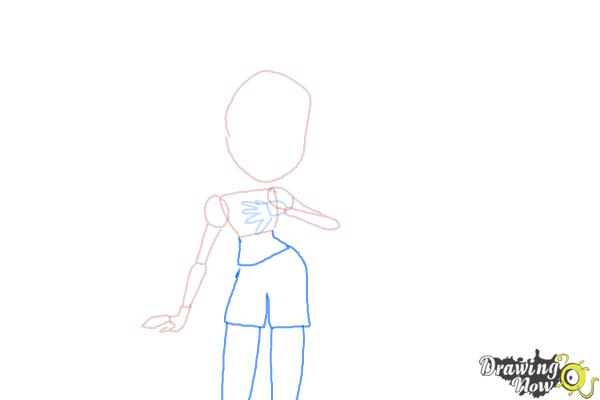 How to Draw Adagio Dazzle from My Little Pony Equestria Girls: Rainbow Rocks - Step 5
