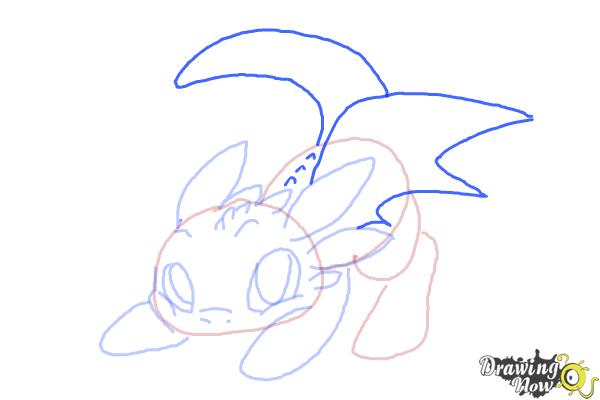 How to Draw Chibi Toothless - Step 8