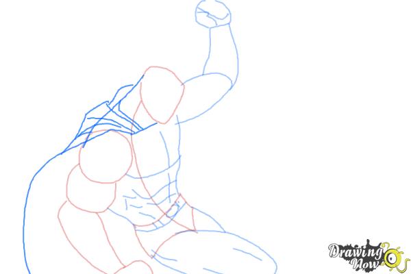 How to Draw Batman VS Superman - Step 5