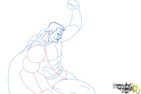 How to Draw Batman VS Superman - Step 6