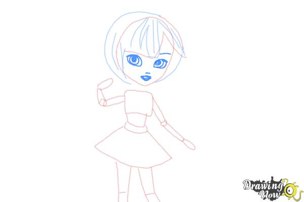 How to Draw a Pullip Doll - Step 6