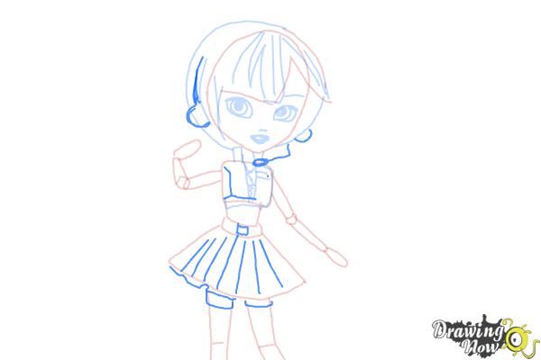 How to Draw a Pullip Doll - Step 8