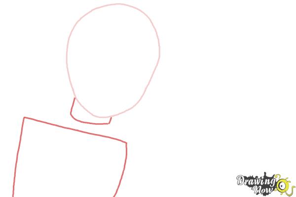 How to Draw Ruby Rose from Rwby - Step 2