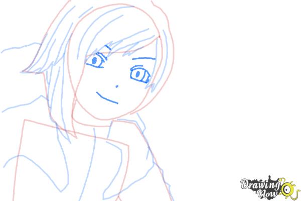 How to Draw Ruby Rose from Rwby - Step 7