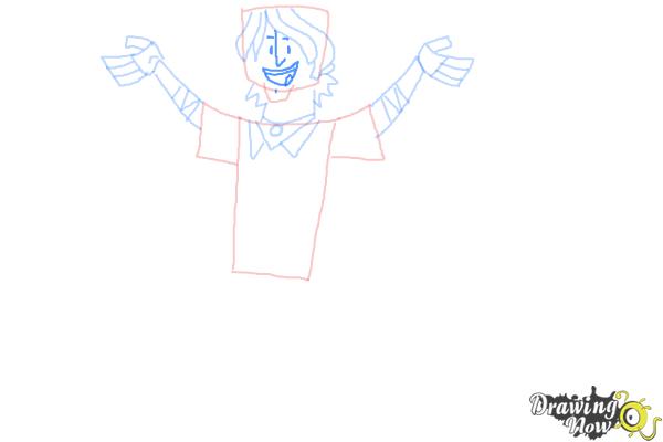 How to Draw Chris Mclean from Total Drama - Step 8