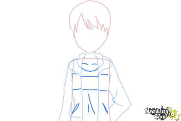 How to Draw Rizumu Amamiya from Pretty Rhythm - Step 5