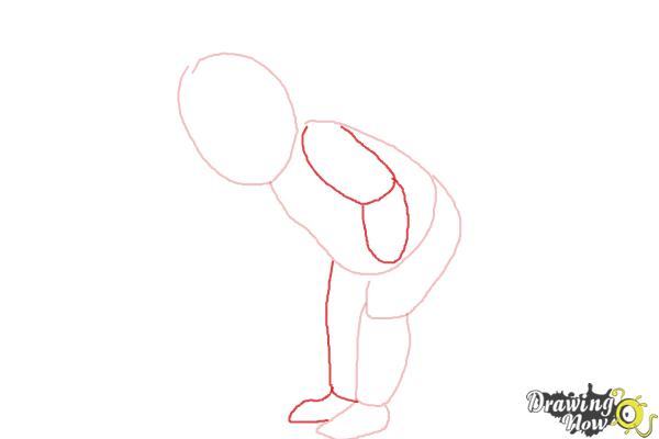 How to Draw Baby Krishna Iskcon - Step 3